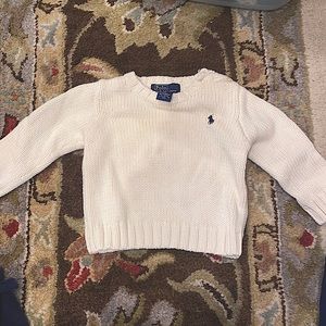 Baby/Toddler 18mo white Polo Sweater😎